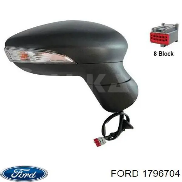 Ліве бічне дзеркало Ford 1796704 ціна, від 59.64 USD