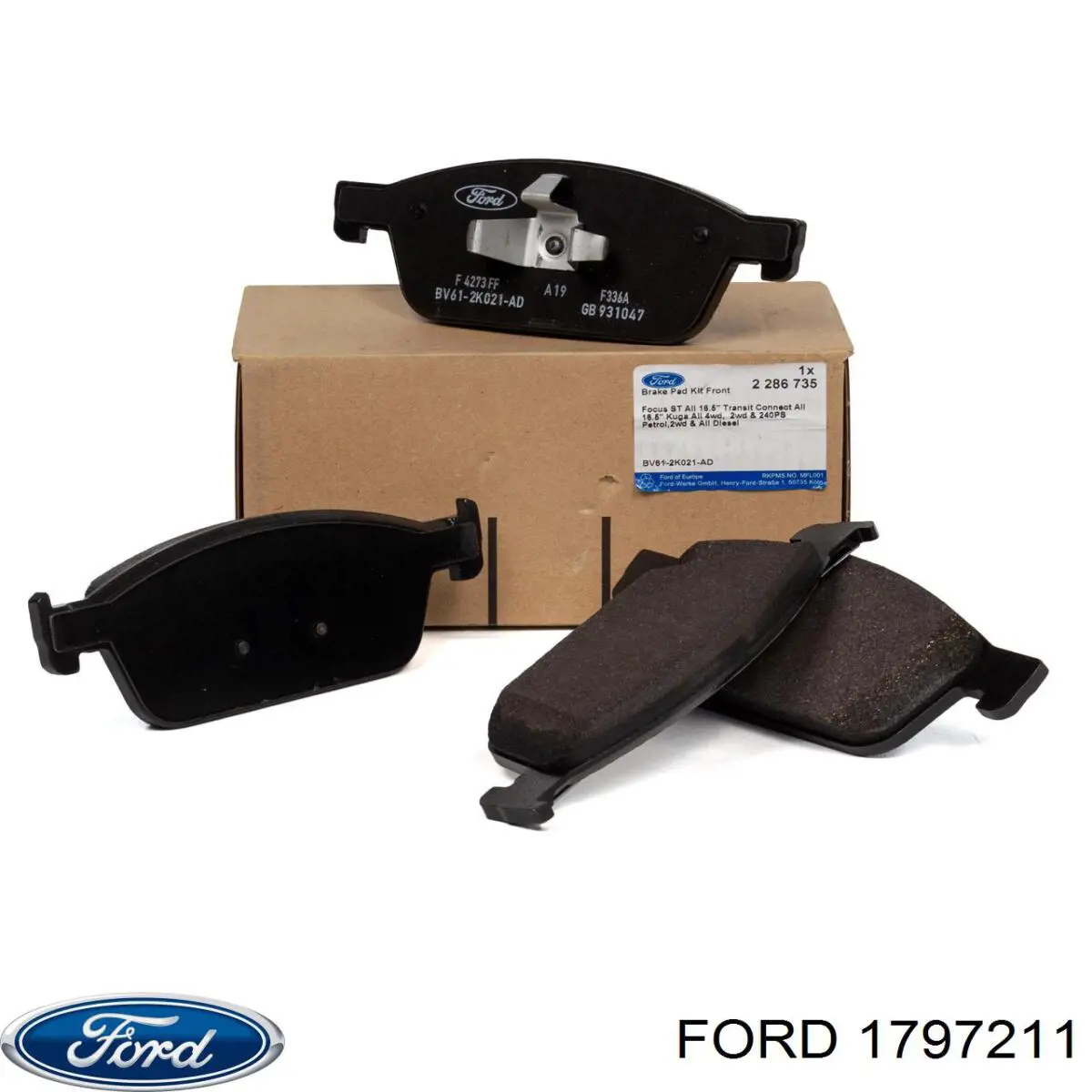Купити 1797211 Ford Колодки гальмівні передні, дискові