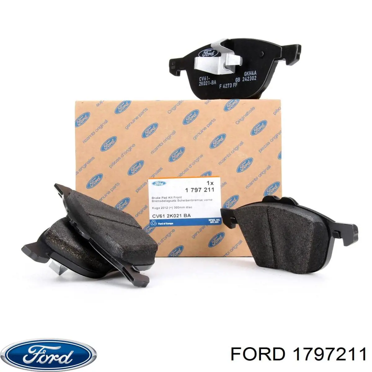 1797211 Ford колодки гальмівні передні, дискові