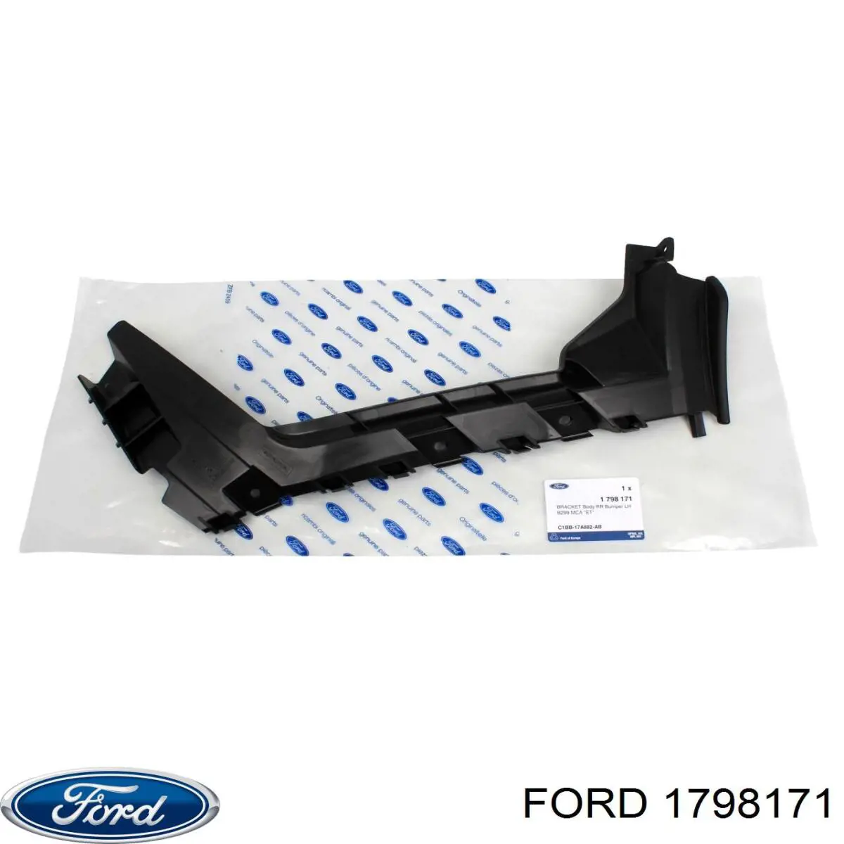 Лівий кронштейн заднього бампера Ford 1798171 ціна, від 17.61 USD