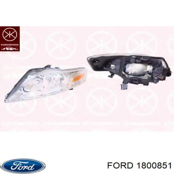 1800851 Ford Фара дальнього світла в зборі