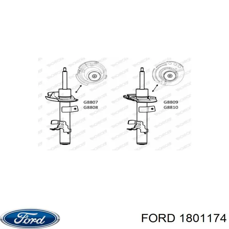 Купити 1801174 Ford Амортизатора передній лівий