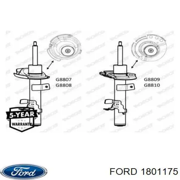 Купити 1801175 Ford Амортизатор передній, правий