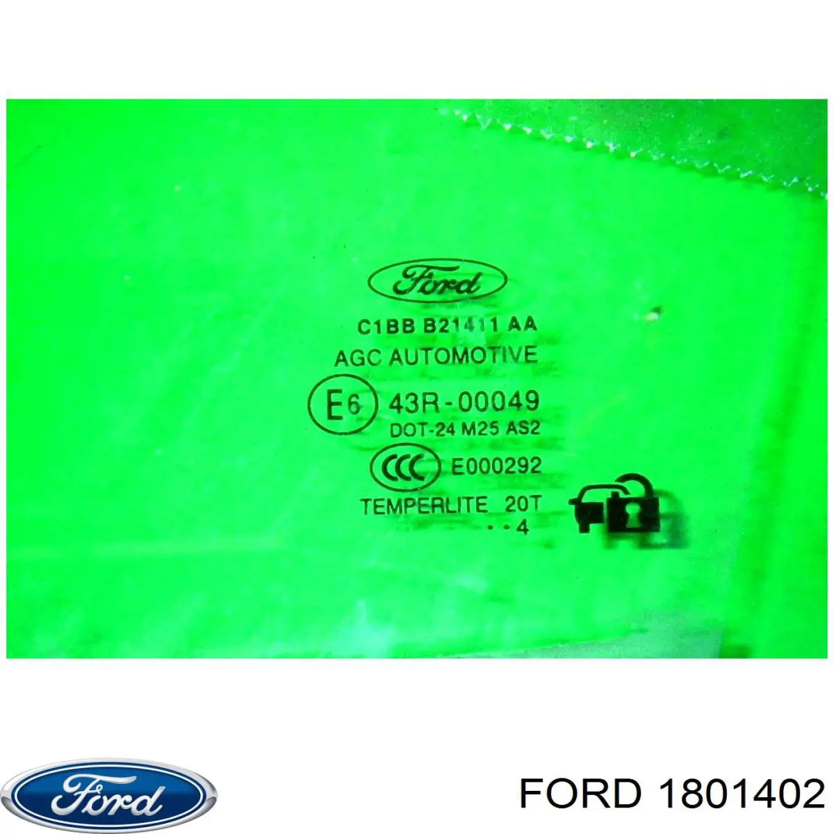 Скло передніх дверей, лівих Ford 1801402 ціна, від 35.19 USD