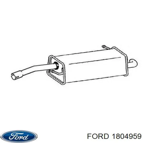 Вихлопна труба Ford 1804959 ціна, від 52.00 USD