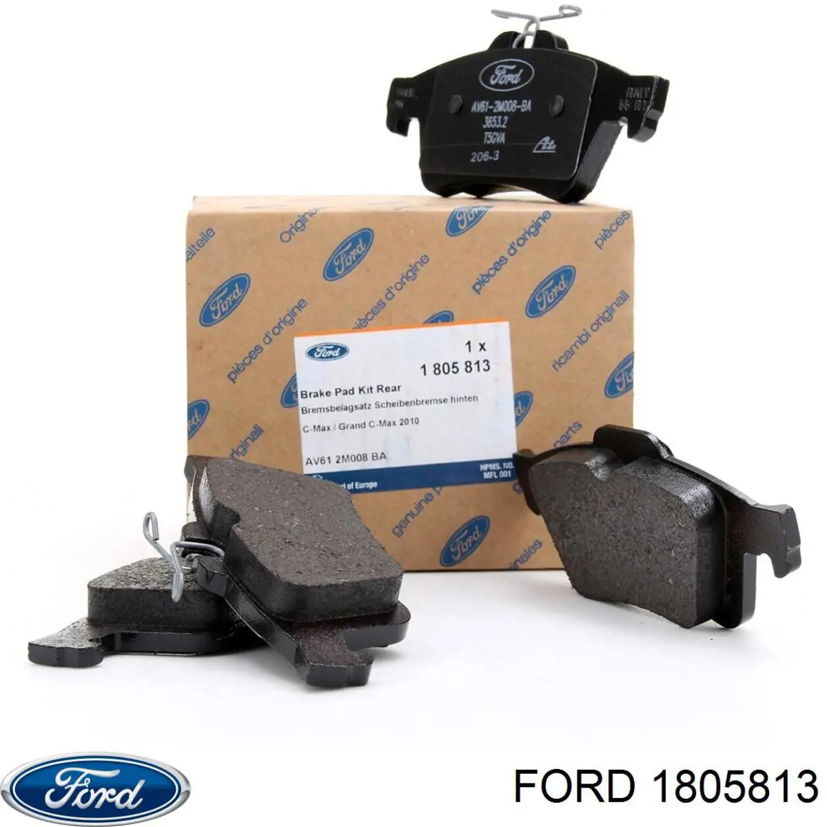 1805813 Ford колодки гальмові задні, дискові