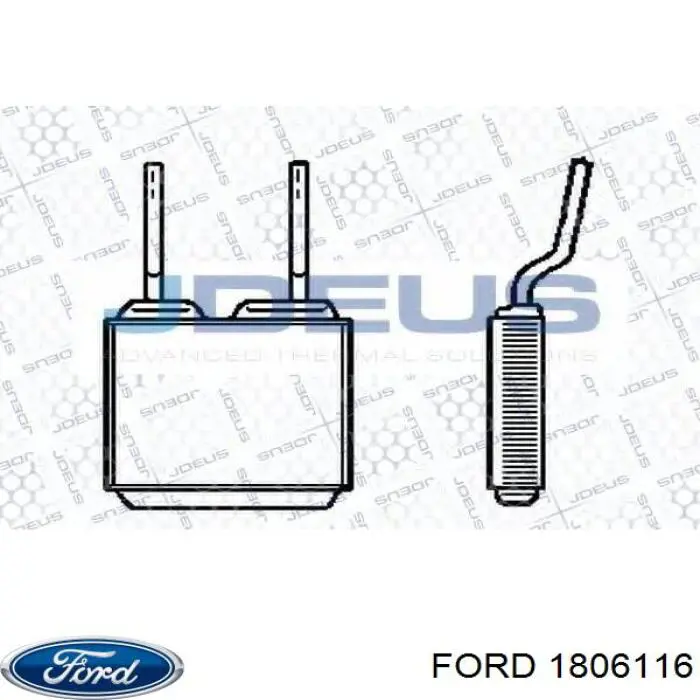 Радіатор пічки (обігрівача) Ford 1806116 ціна, від 25.67 USD