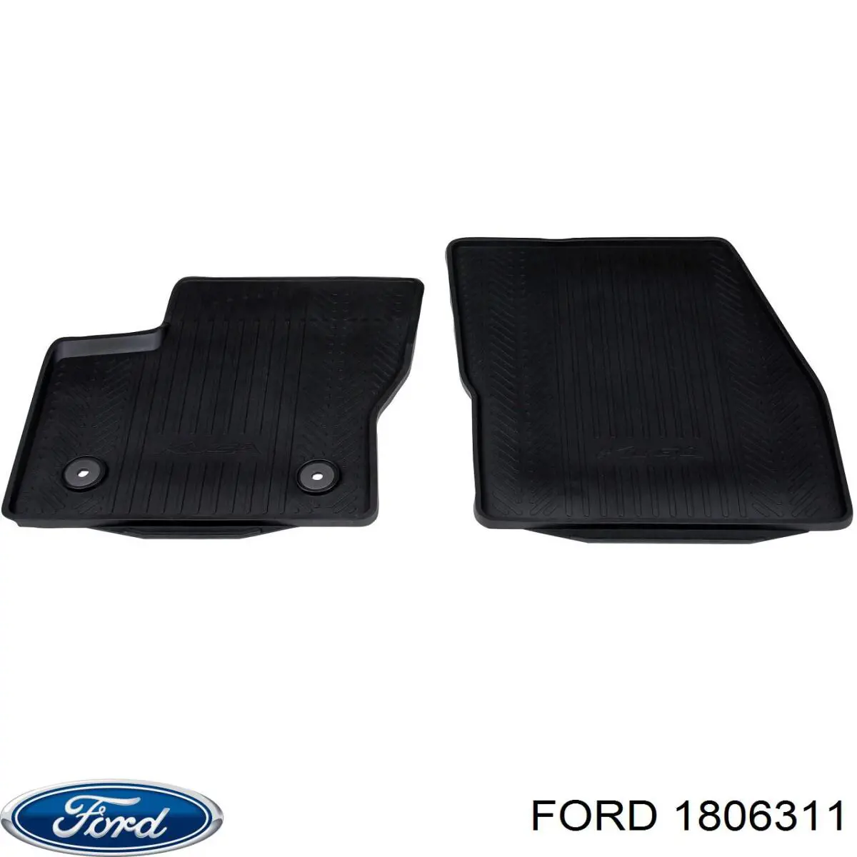 1806311 Ford килимок передні + задні, комплект на авто
