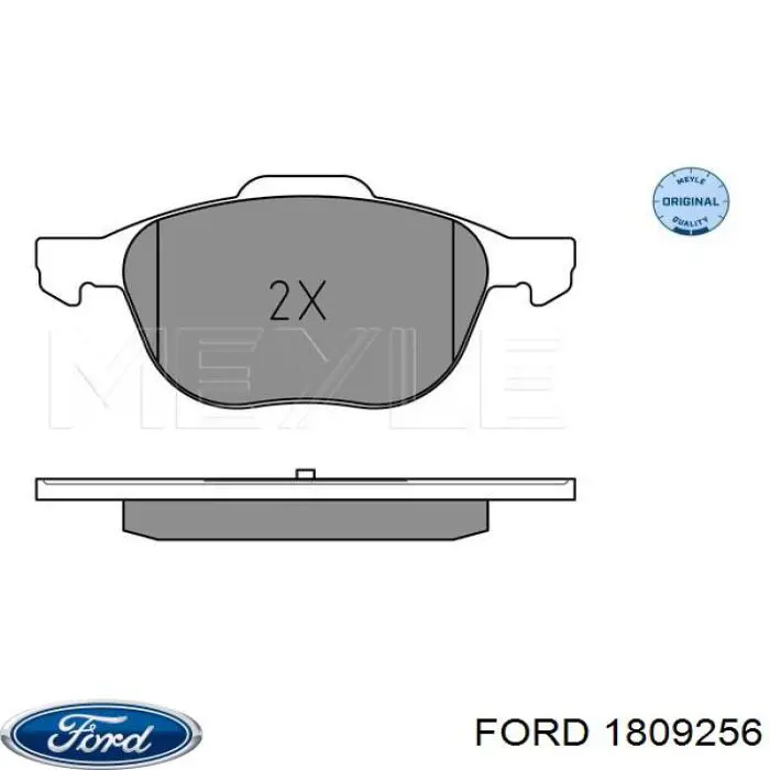 Передні тормозні колодки 1809256 Ford