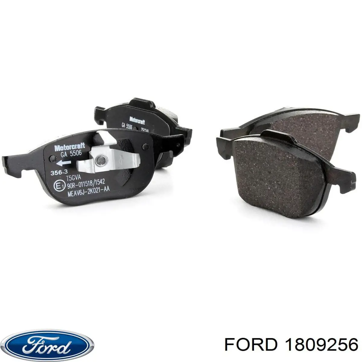 1809256 Ford колодки гальмівні передні, дискові