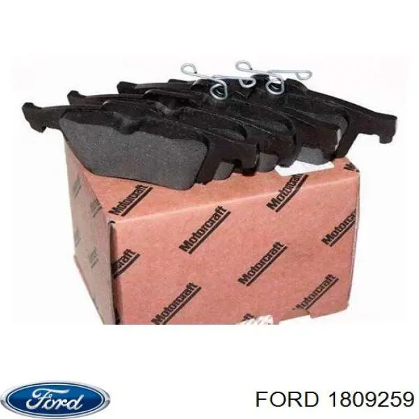 Задні гальмівні колодки 1809259 Ford