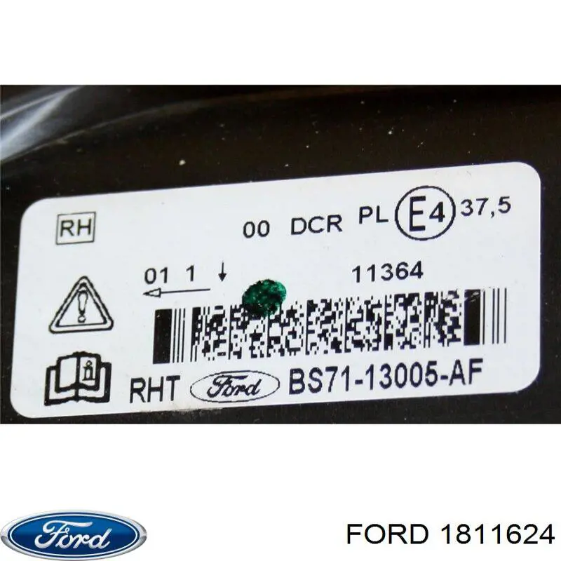 Фара передня права Ford 1811624
