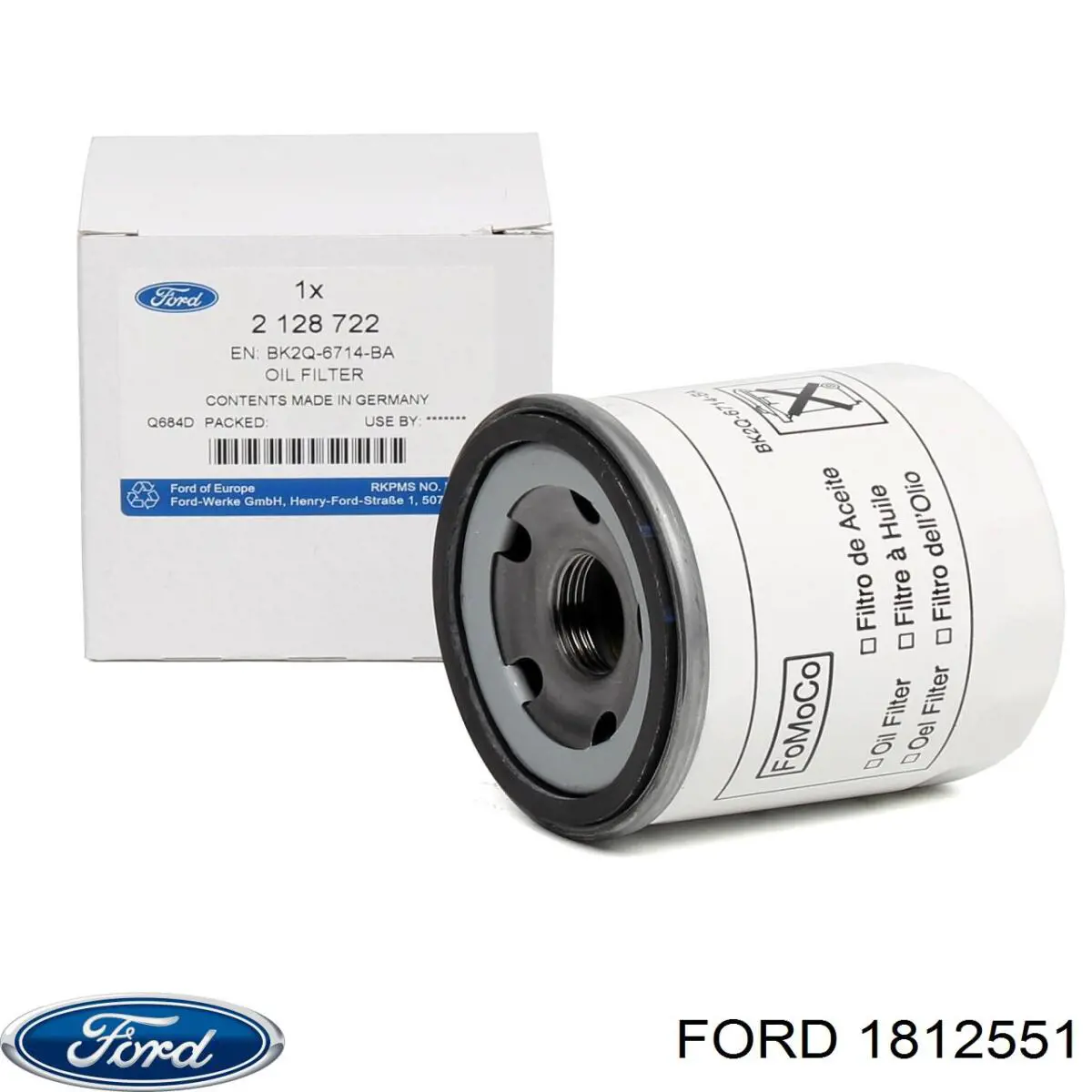 Масляний фільтр двигуна Ford 1812551 ціна, від 8.81 USD
