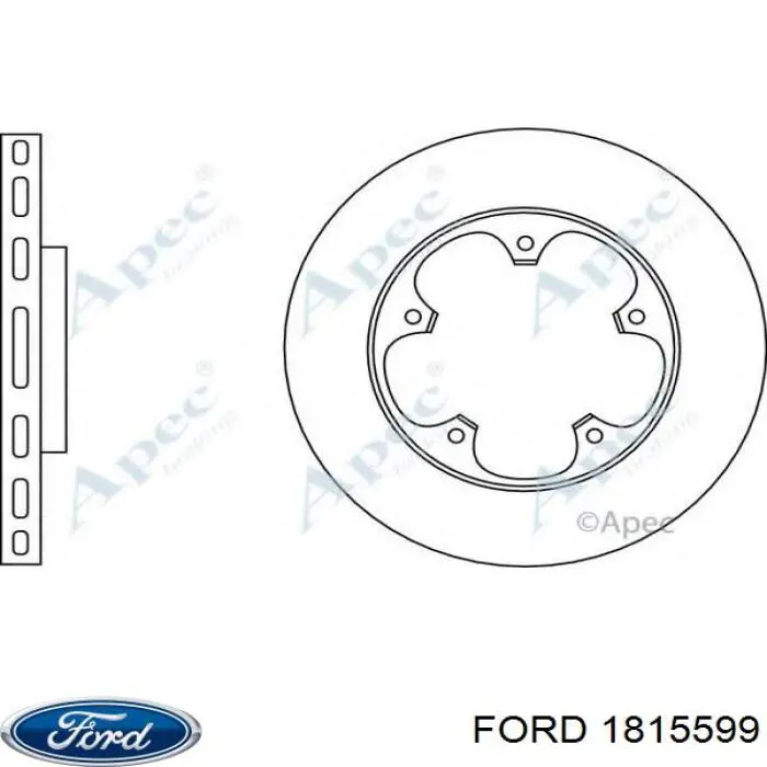 Задні дискові гальма Ford 1815599 ціна, від 62.74 USD