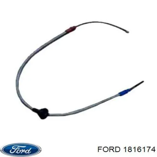 Трос ручного гальма задній, правий 2556408 Ford