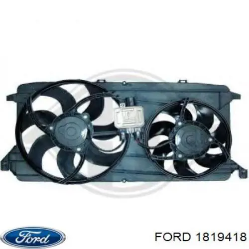 Дифузор радіатора охолодження, в зборі з двигуном і крильчаткою Ford 1819418 ціна, від 187.78 USD