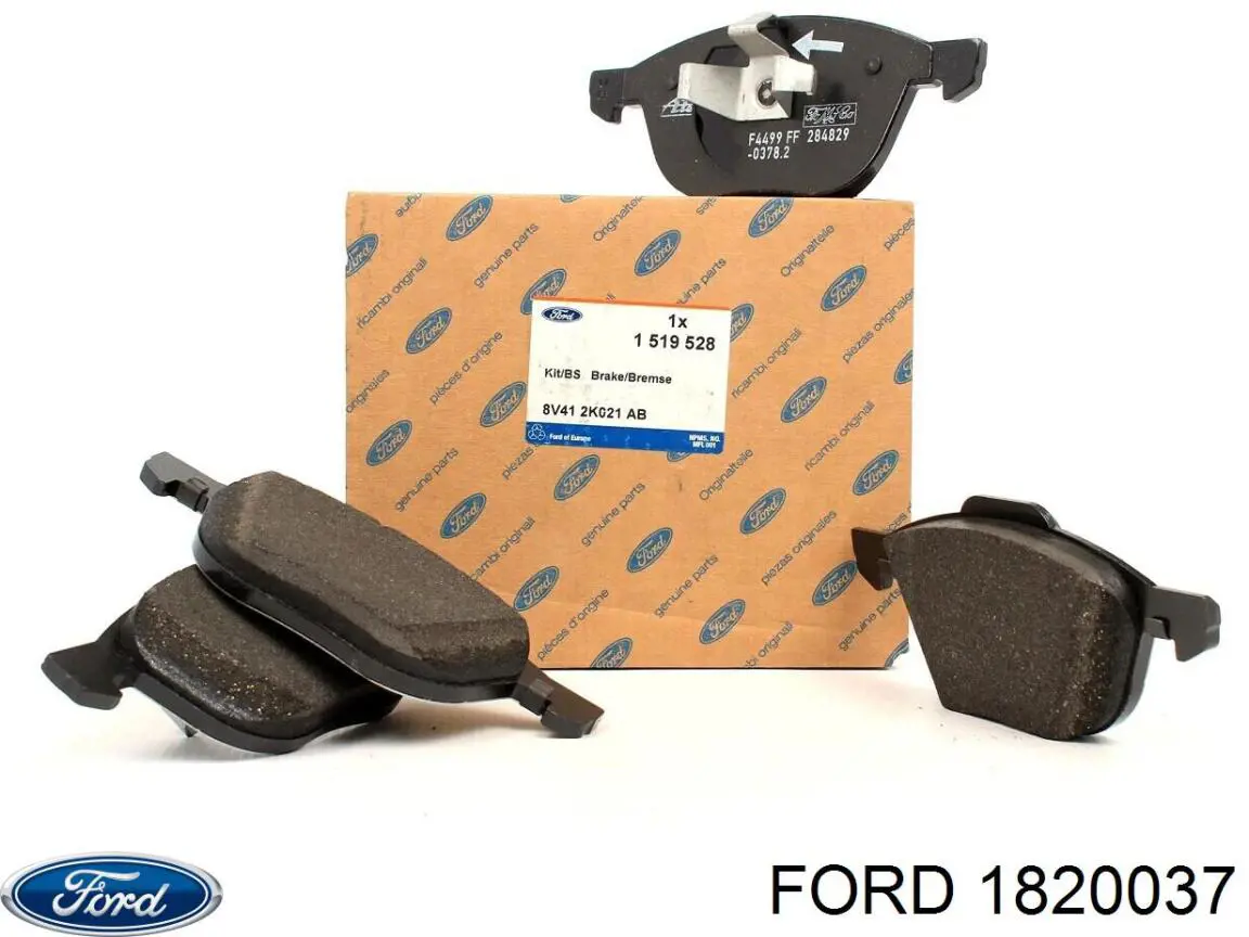Купити 1820037 Ford Колодки гальмівні передні, дискові