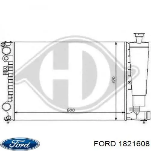 1821608 Ford Автомобільне скло