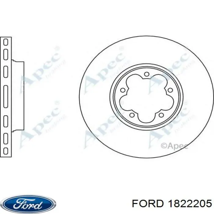 Купити 1822205 Ford Ротор гальмівний
