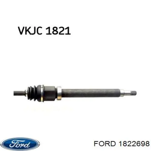 1822698 Ford Привід передній правий
