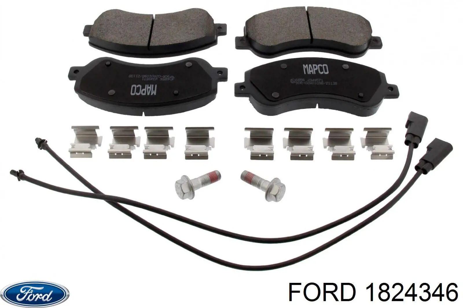 1824346 Ford Передні гальмівні колодки
