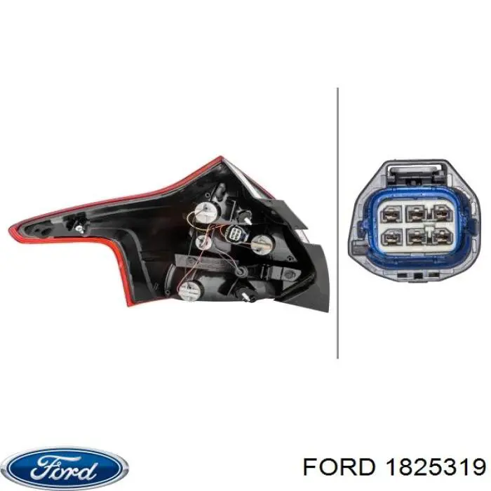 1825319 Ford Ліхтар задній правий