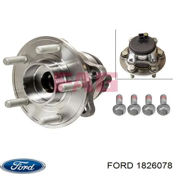 1826078 Ford Маточина задня