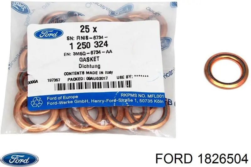 Сальник колінвала двигуна, задній Ford 1826504 ціна, від 36.65 USD