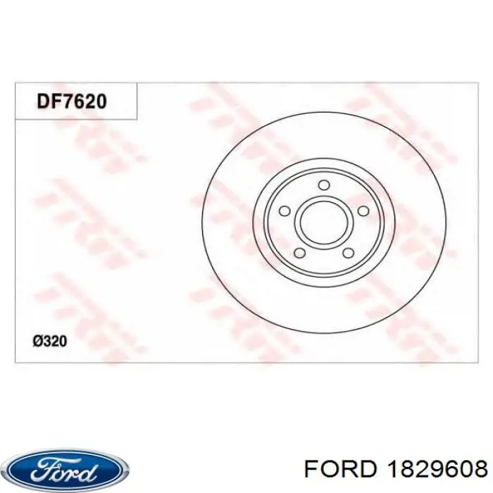 Диск переднього гальма Ford 1829608 ціна, від 62.90 USD