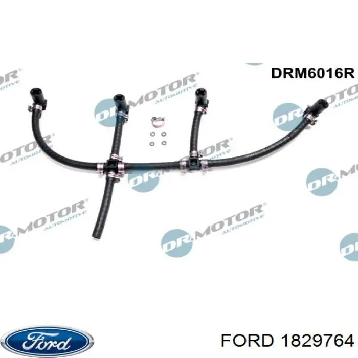 Трубка паливна, зворотня від форсунок Ford 1829764 ціна, від 57.07 USD