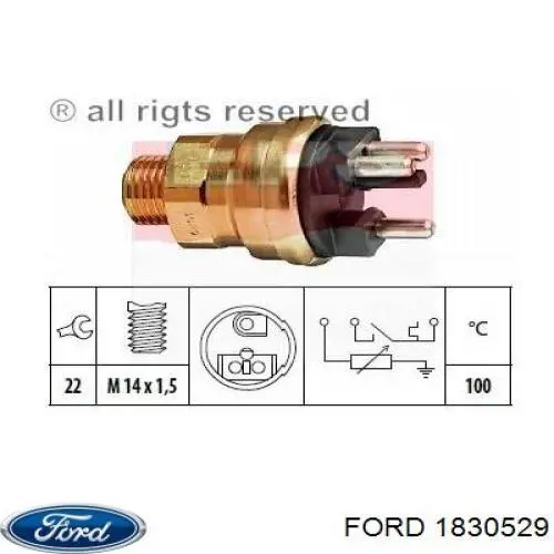 Трос ручного гальма задній, правий Ford 2556410 ціна, від 25.80 USD