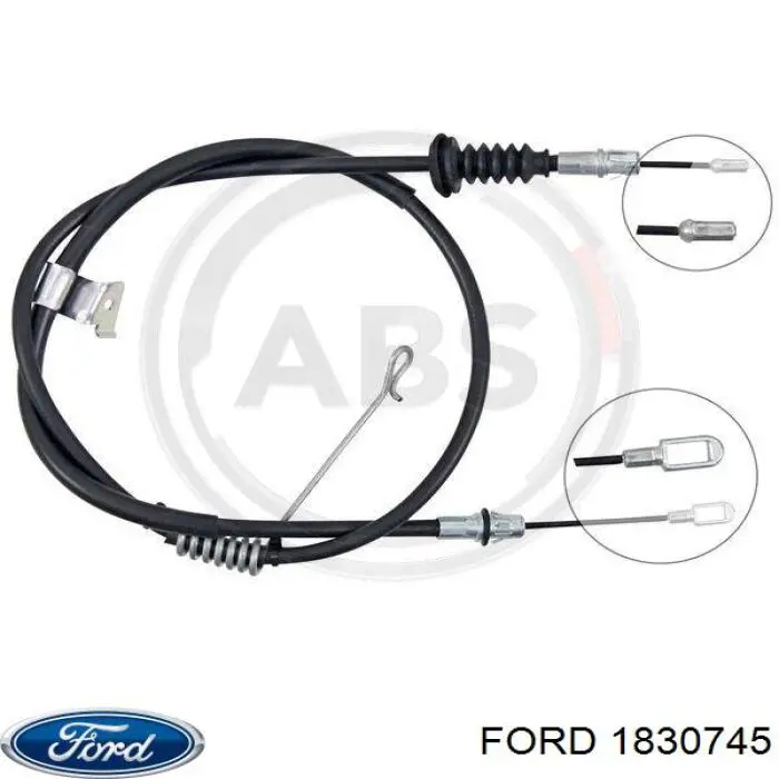 Трос стоянкового гальма задній лівий Ford 1830745 ціна, від 24.74 USD