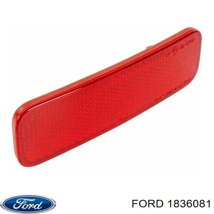 1836081 Ford Лівий відбивач заднього бампера