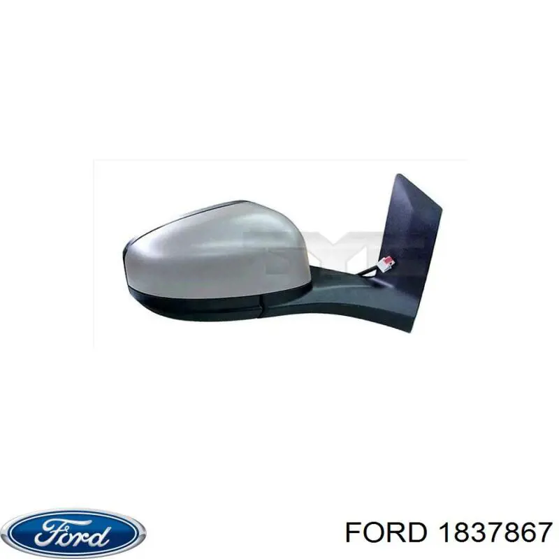 Дзеркальний елемент правого дзеркала заднього виду Ford 1837867 ціна, від 17.17 USD