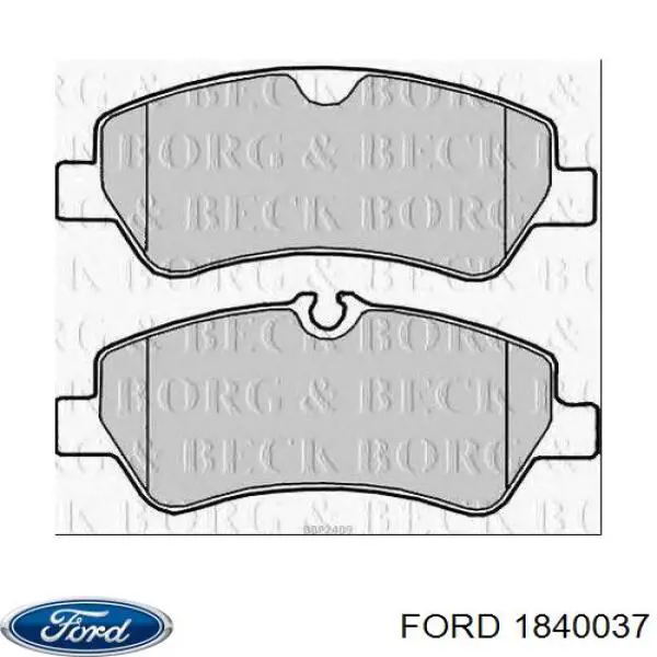 Задні гальмівні колодки Ford 1840037 ціна, від 22.41 USD