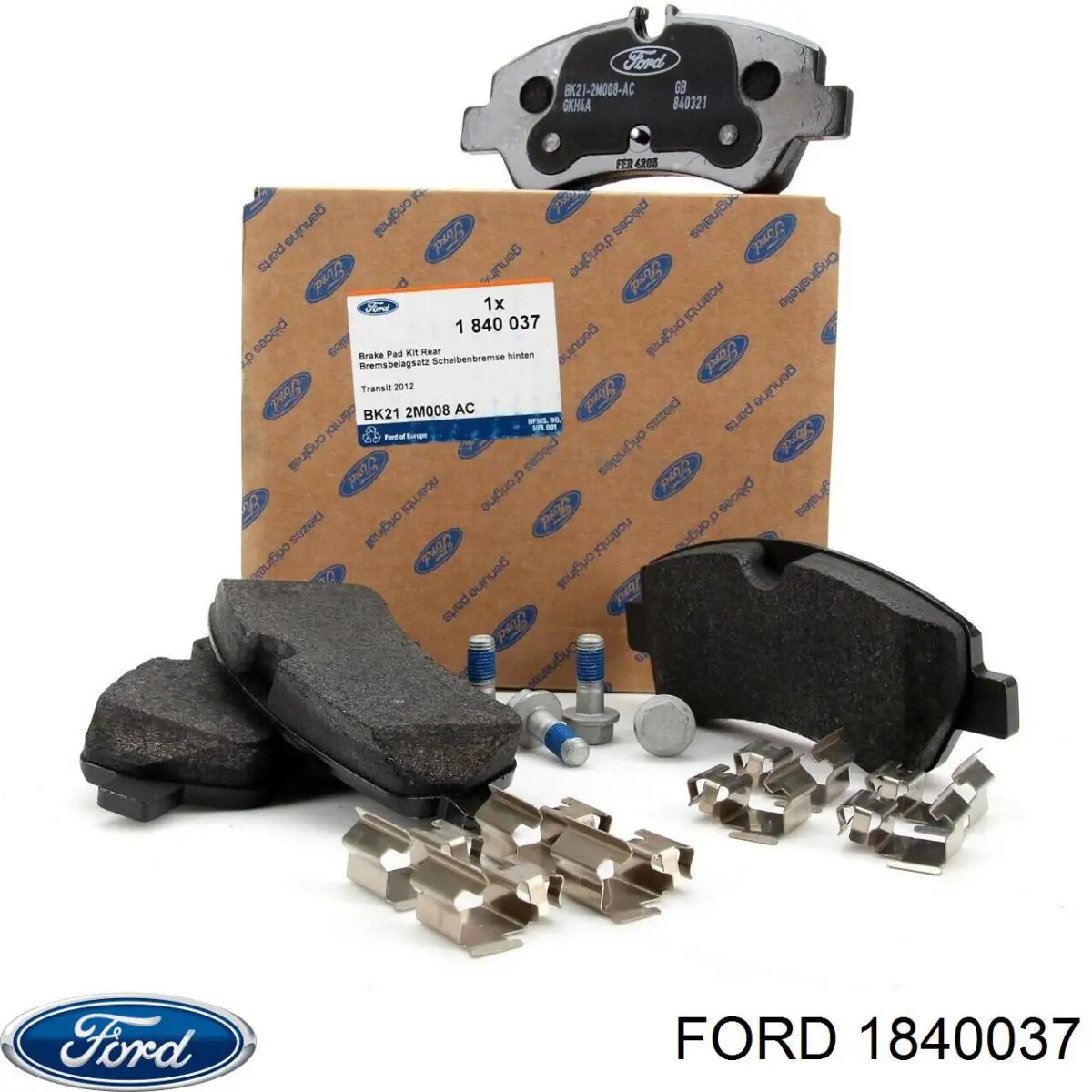 1840037 Ford Колодки гальмівні задні, дискові