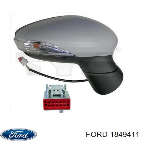 Купити 1849411 Ford Бічне дзеркало заднього виду ліве