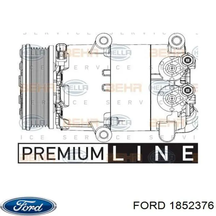 Компресор кондиціонера 1852376 Ford