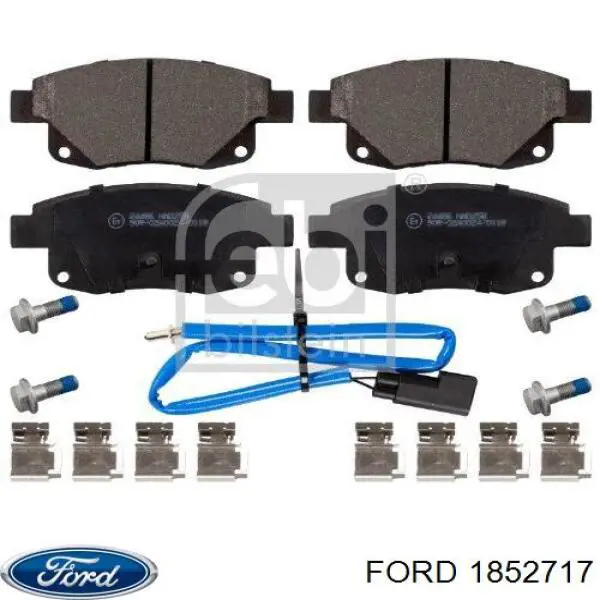 1852717 Ford Колодки гальмівні задні, дискові