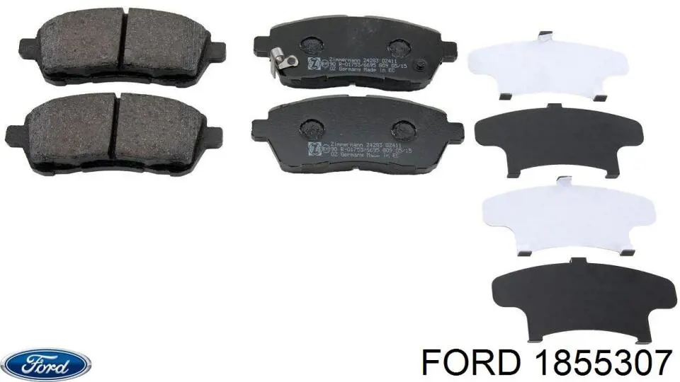 1855307 Ford Передні гальмівні колодки