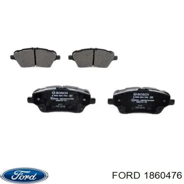 1860476 Ford Передні гальмівні колодки
