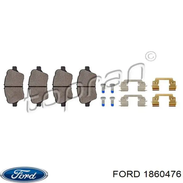Гальмівні колодки Ford 1860476 ціна, від 26.68 USD