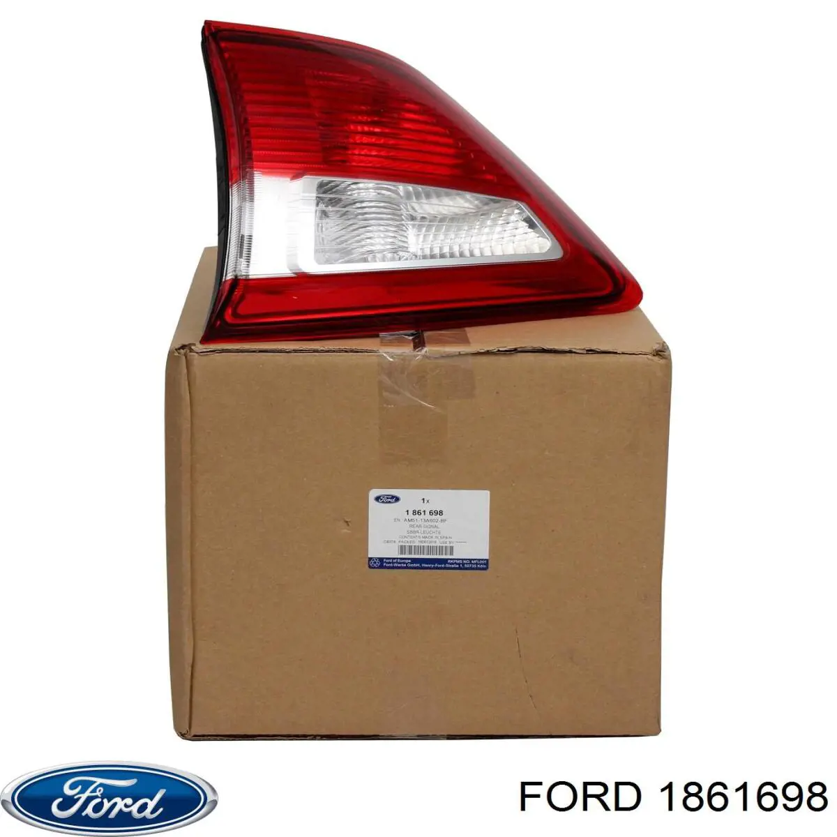 1861698 Ford Ліхтар задній правий, внутрішній
