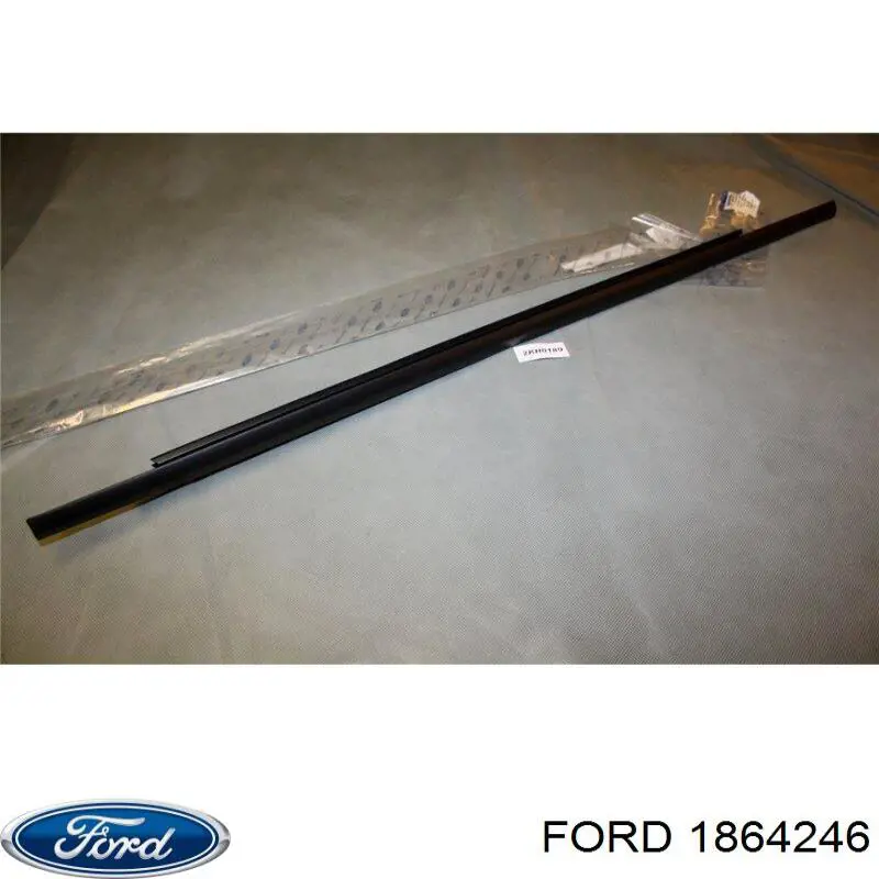 1749595 Ford ущільнювач скла задніх дверей лівих, зовнішній (планка)