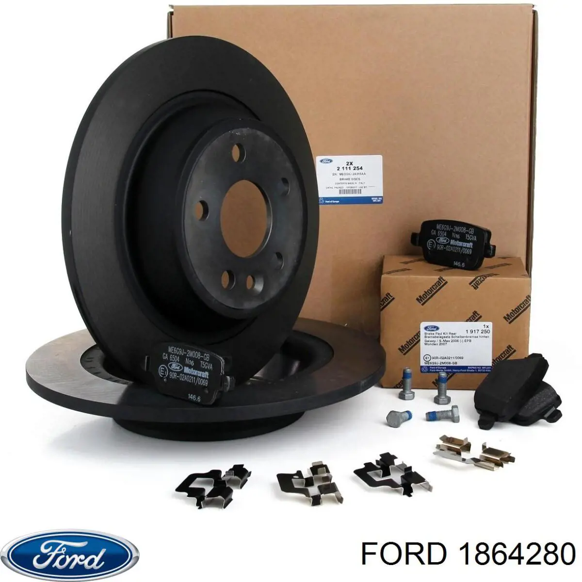 1864280 Ford диск гальмівний задній