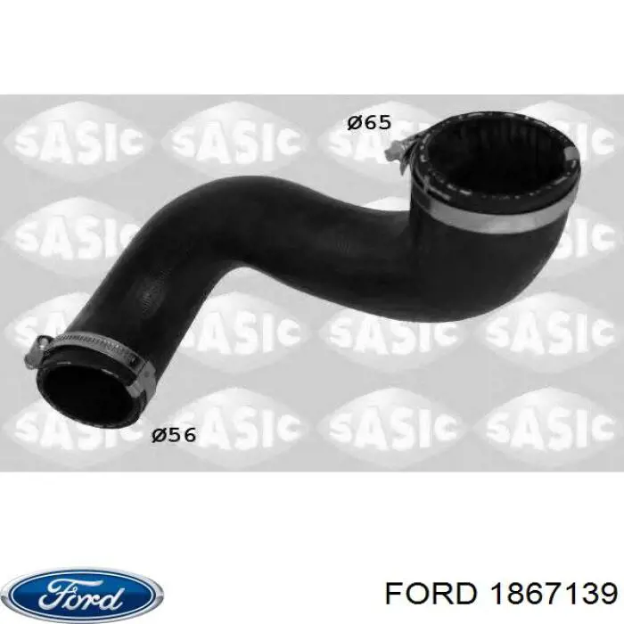 Шланг/патрубок интеркуллера Ford 1867139 ціна, від 24.13 USD