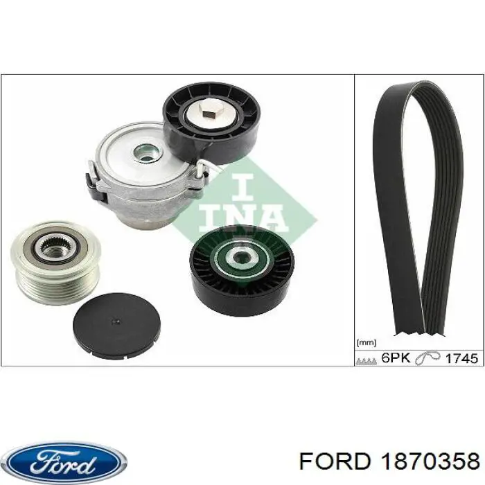 Купити 1870358 Ford Натягувач приводного ременя