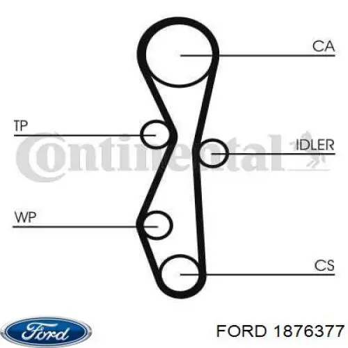 Купити 1876377 Ford ГРМ ремень
