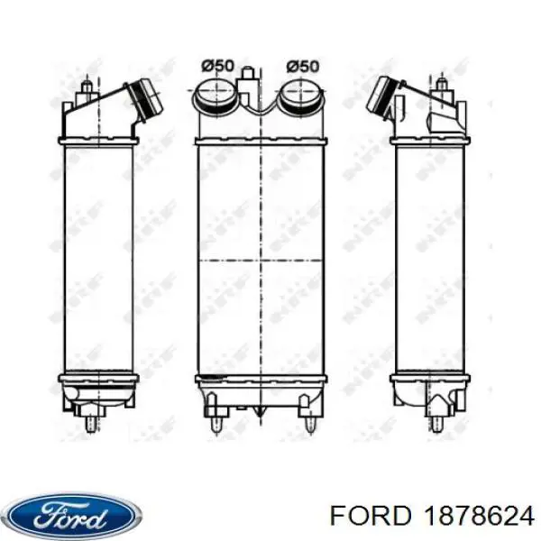 Система охолодження наддувочного повітря Ford 1878624 ціна, від 84.19 USD