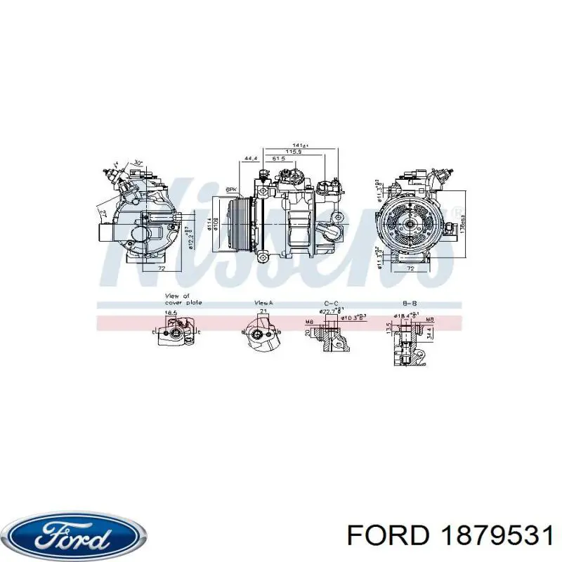 1879531 Ford Компресор холодоагенту